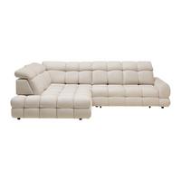 Ecksofa Tollo L Beige - Beige/Schwarz, MODERN, Holz/Holzwerkstoff (217/302cm) - Premium Living