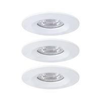 LED-Deckenleuchte Nova mini max. 4 Watt, 3-teilig - Alufarben/Weiß, Basics, Metall (6,5cm) - Paulmann