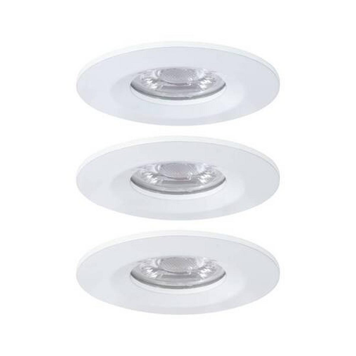 LED-Deckenleuchte Nova mini max. 4 Watt, 3-teilig - Alufarben/Weiß, Basics, Metall (6,5cm) - Paulmann