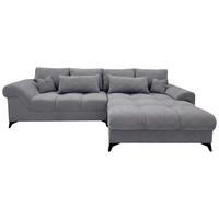 Ecksofa Noah Grau - Schwarz/Grau, MODERN, Holzwerkstoff/Kunststoff (295/195cm) - Based