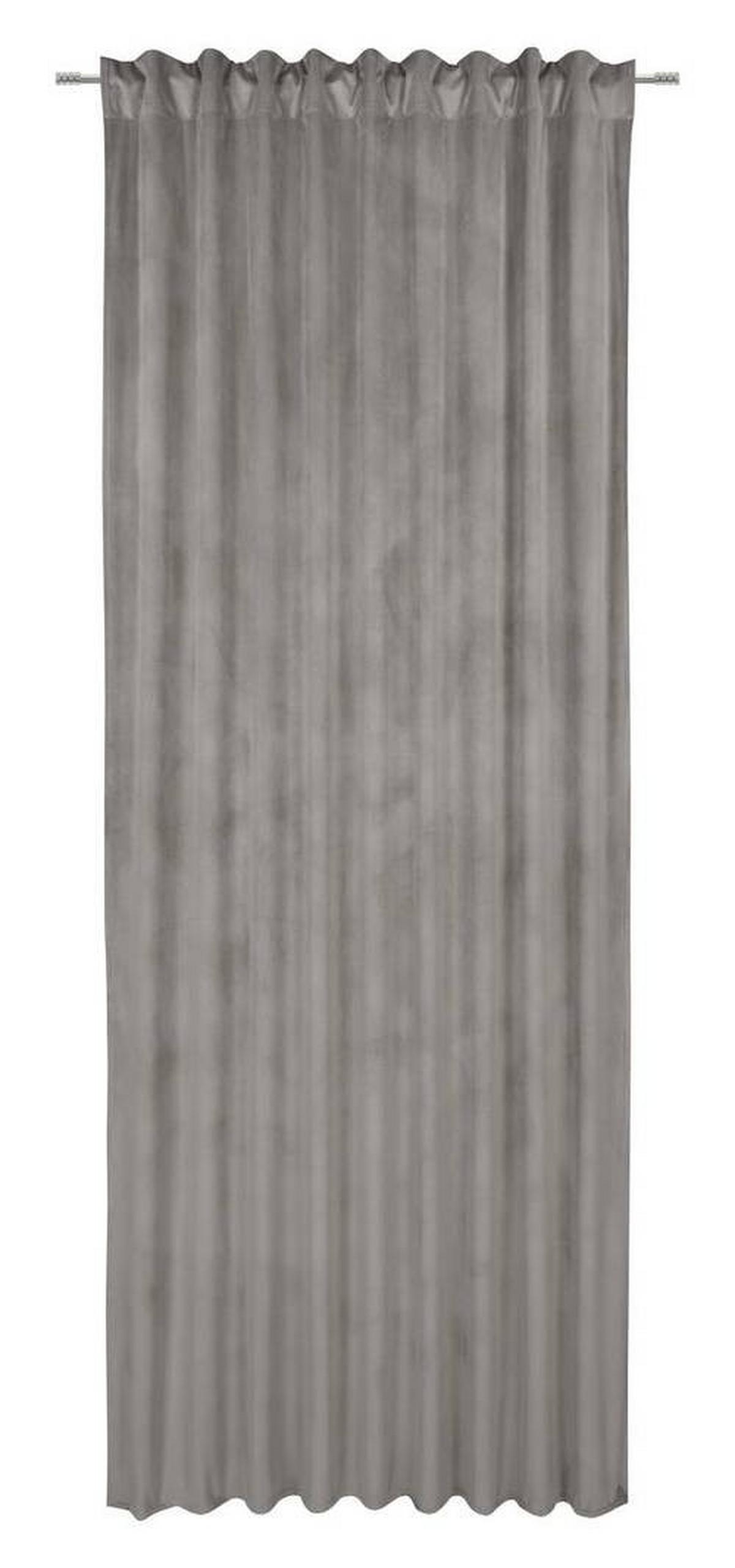 Fertigvorhang Bianca Hellgrau ca. 140x245cm - Hellgrau, Konventionell, Textil (140/245cm) - Modern Living