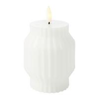 LED-Kerze Gesa in Weiß - Weiß, Basics, Naturmaterialien (5.5/14cm) - Modern Living