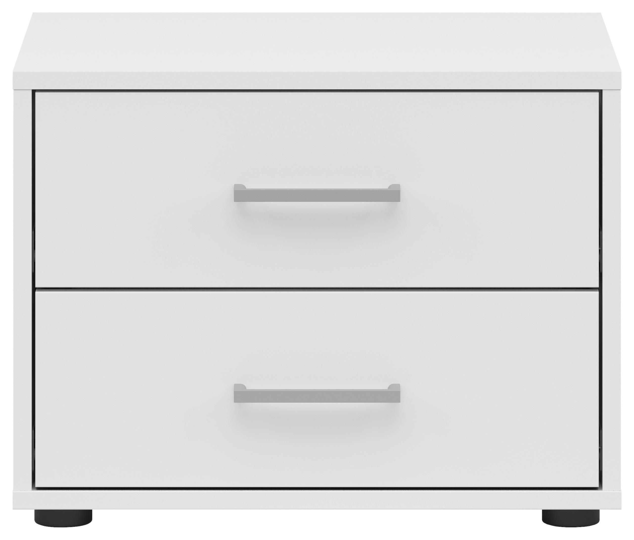 Noptieră SMART 2 - alb, Konventionell, material pe bază de lemn (50/37,7/35cm)