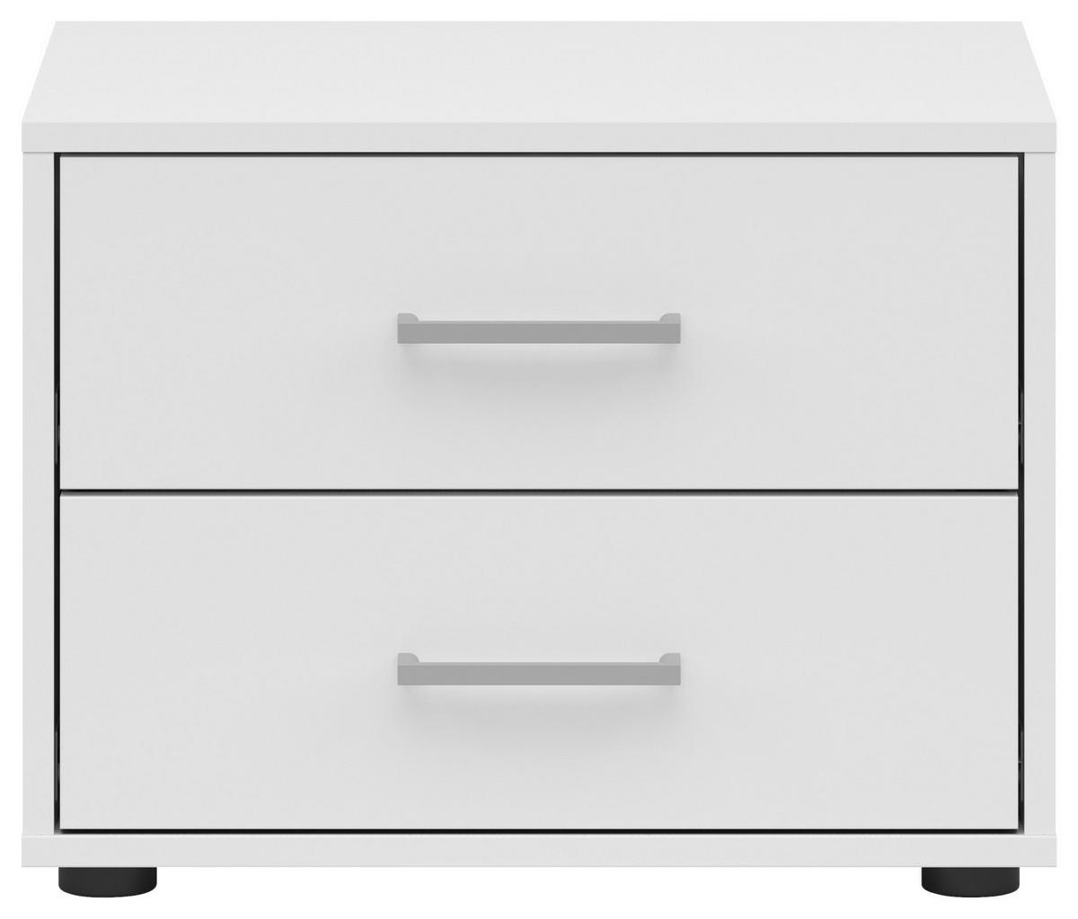 Noptieră SMART 2 - alb, Konventionell, material pe bază de lemn (50/37,7/35cm)