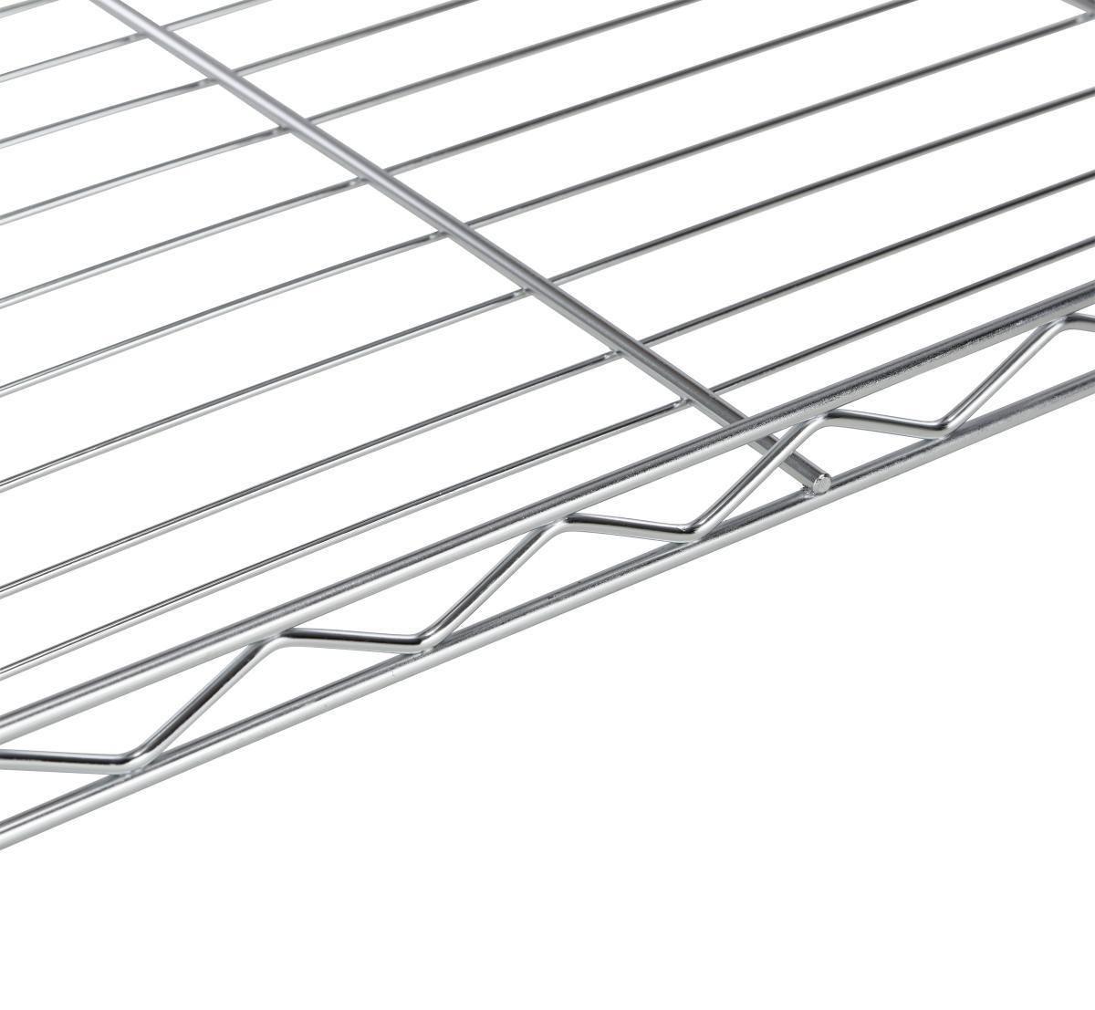 tablette d'étagère aus Stahl - Silberfarben, Modern, Metall (91/4/46cm) - Mömax