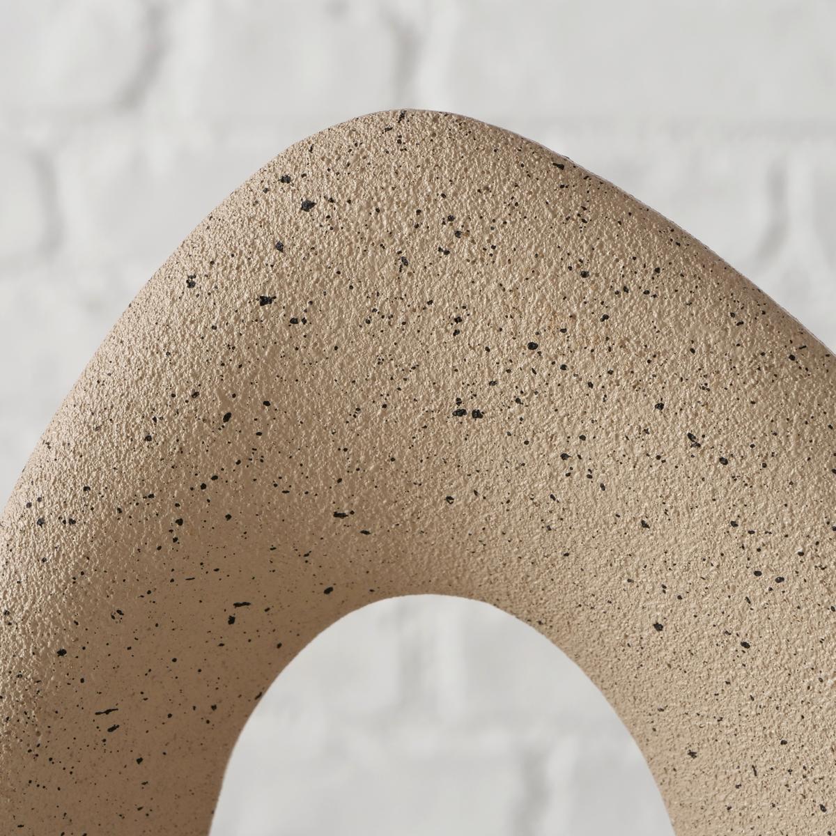 Skulptur Aminata II Beige matt - Beige, Design, Kunststoff (16/21/7,5cm) - Mömax