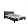 Polsterbett Roswell Hellgrau ca. 100x200 cm - Anthrazit/Schwarz, MODERN, Holz/Textil (100/200cm) - Livetastic
