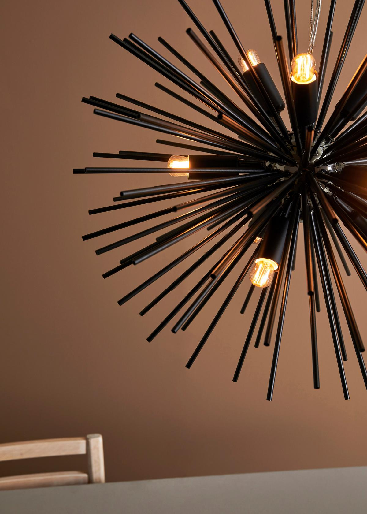 Hängeleuchte Soleil max. 40 Watt - Schwarz, Basics, Metall (57/57/190cm) - Markslöjd