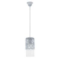 Hängeleuchte 49202*vintage - Blau/Grau, Basics, Glas/Metall (12,5/110cm) - Eglo