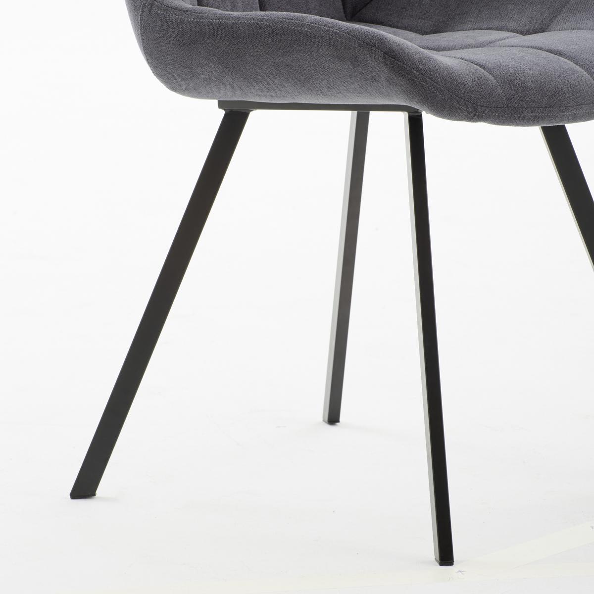 KRZESŁO FRITZ - czarny/szary, Lifestyle, metal/tkanina (54/86/62cm) - Livetastic