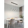 LED-HÄNGLAMPA KALTI - vit/svart, Modern, metall/glas (110/18/120cm) - Mömax
