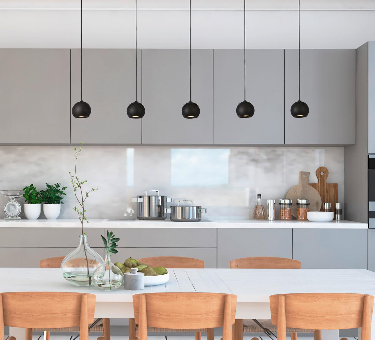 Függeszték Eindhoven 1014-5bk - fekete, Design, fém (160/12/200cm)