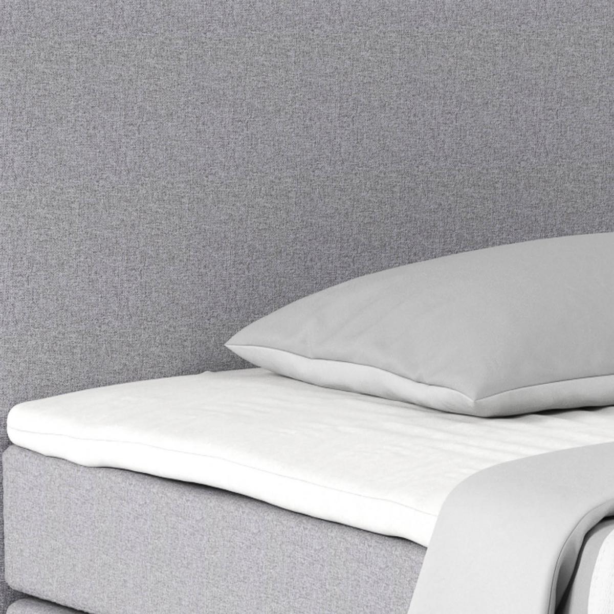 Boxspring Krevet Nero - sivo-smeđa/svijetlo siva, Konvencionalno, tekstil/metal (140/200cm) - Best Price