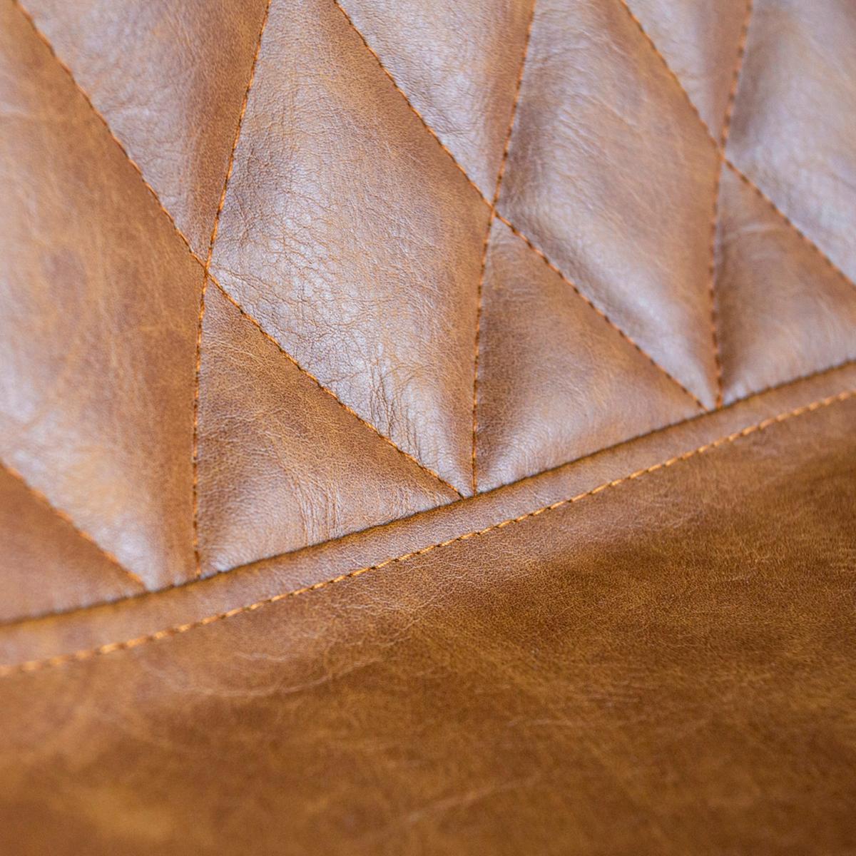 Barhocker-Set Bowie 2er-Set ca. 50x102 cm Cognac - Cognac/Schwarz, KONVENTIONELL, Textil/Metall (50/102/55cm) - MID.YOU