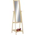 Stoječe Ogledalo Olivia - naravna, Moderno, steklo/leseni material (52/174/48cm) - MÖMAX modern living