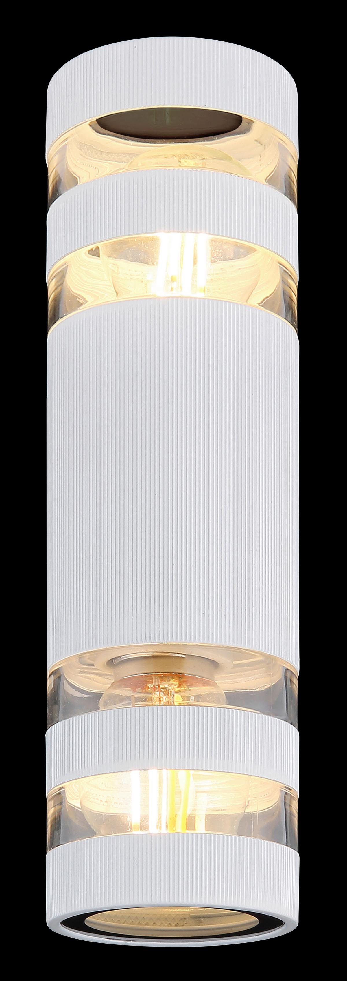 WANDLEUCHTE 78260W HAYES - Klar/Weiss, Basics, Glas/Kunststoff (22/6,5/6,5cm) - Globo