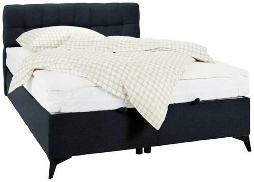Boxbett in Schwarz ca. 140x200cm - Schwarz, KONVENTIONELL, Holzwerkstoff/Kunststoff (140/200cm) - Mömax