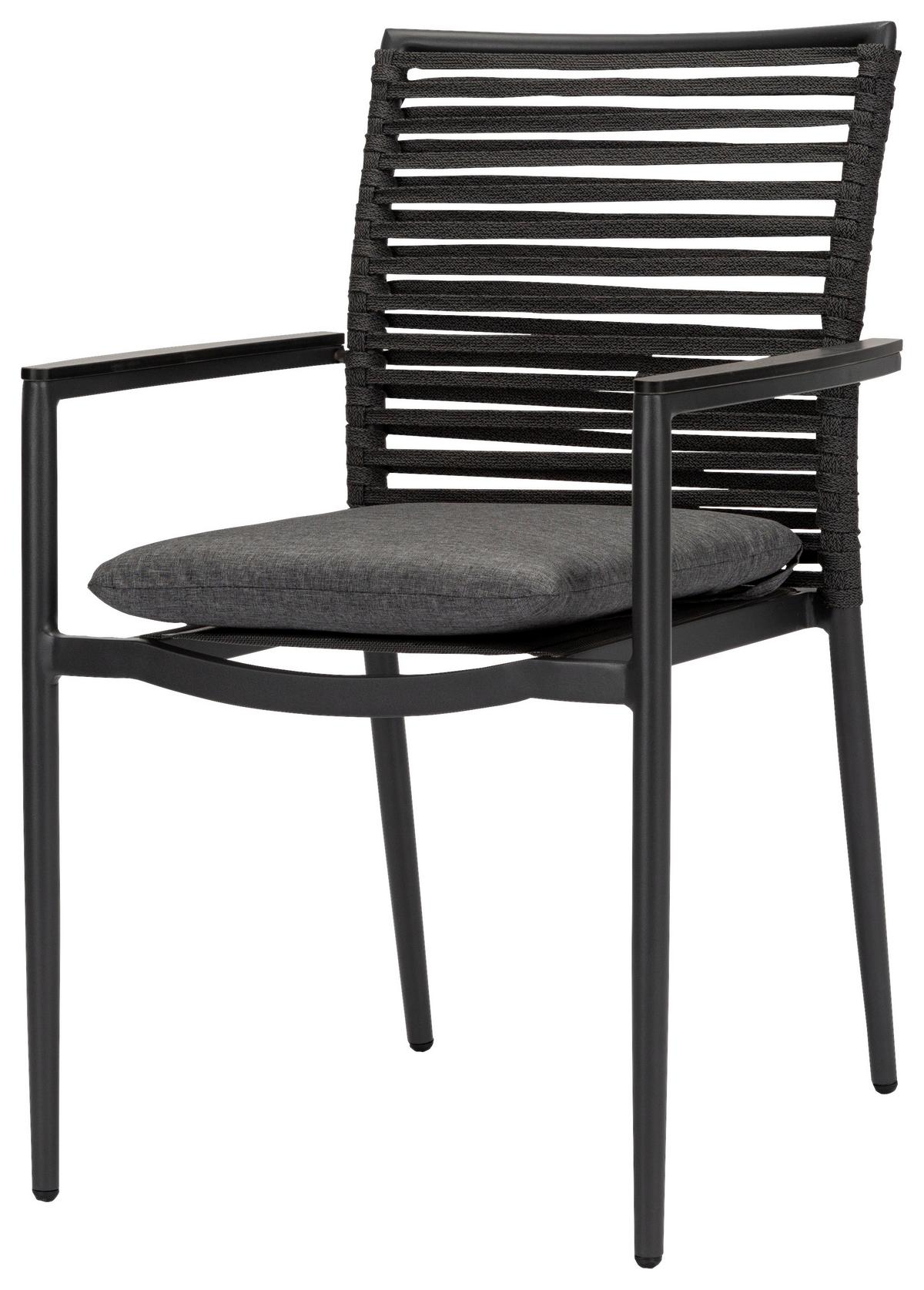 Vrtna Garnitura New Jersey, 5-Delni Set - temno siva/siva, Basics, kovina/umetna masa (180/98/74cm) - Acamp