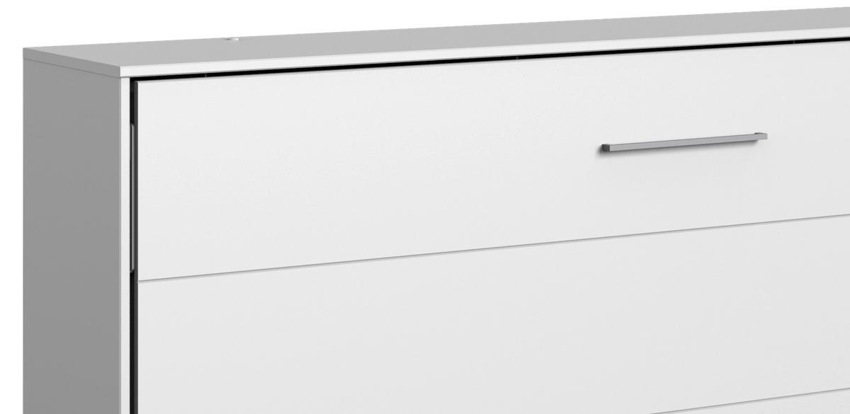 ŁÓŻKO W SZAFIE JUIST - biały, Konventionell, materiał drewnopochodny/metal (90/200cm) - MID.YOU