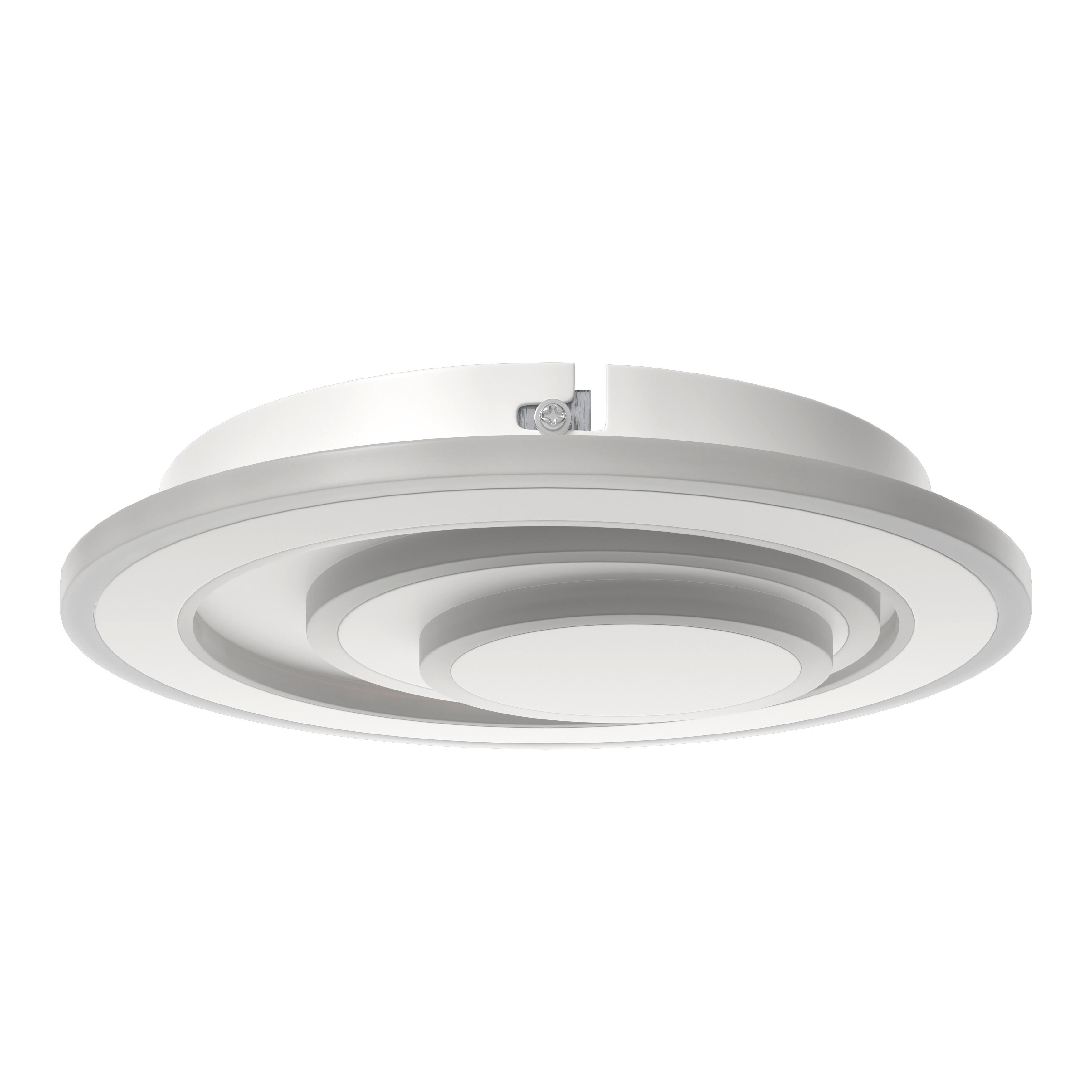 LAMPA SUFITOWA LED LEEDS *SBN* - biały, Basics, tworzywo sztuczne/metal (30/6,5cm) - Novel