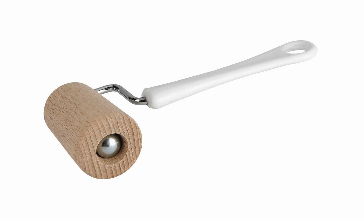Teigrolle Bakery in Naturfarben/Weiß - Naturfarben/Weiß, KONVENTIONELL, Holz/Kunststoff (19cm) - Zenker