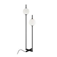 Stehleuchte The Sixth Sense Schwarz max. 12 Watt - Weiss/Schwarz, Trend, Glas/Metall (44/32/150cm) - MAYTONI