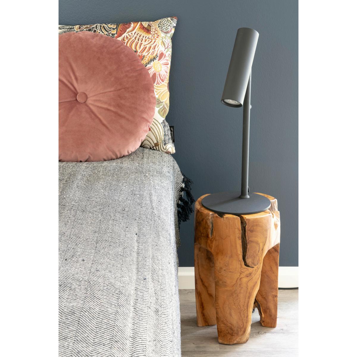 Beistelltisch Rose Echtholz ca. 26x26x40 cm - Teakfarben, Design, Holz (26/26/40cm) - MID.YOU