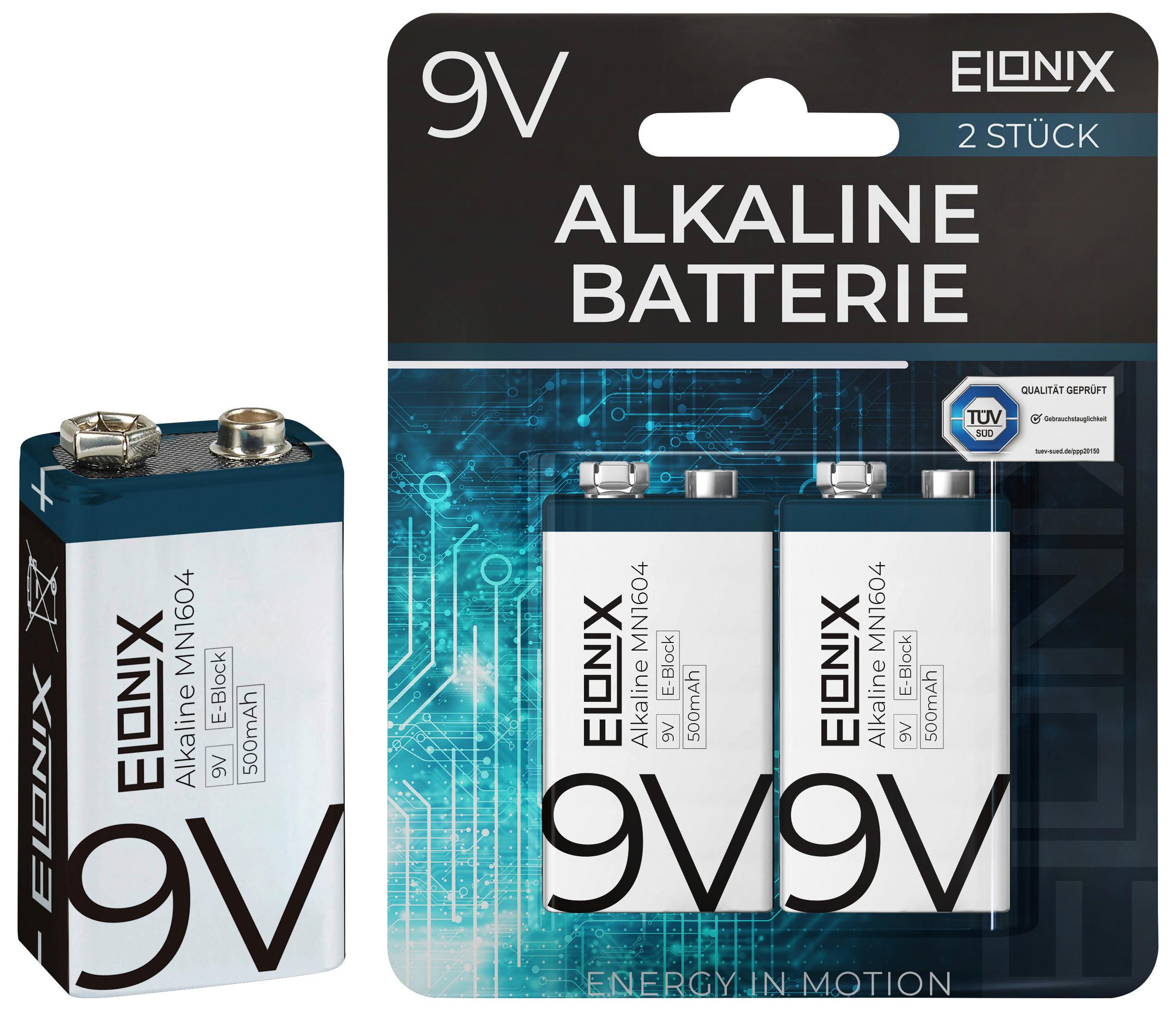 Baterija Alkaline 9v 2pk - srebrne barve/bela, Basics (4,8/2,6/1,7cm)