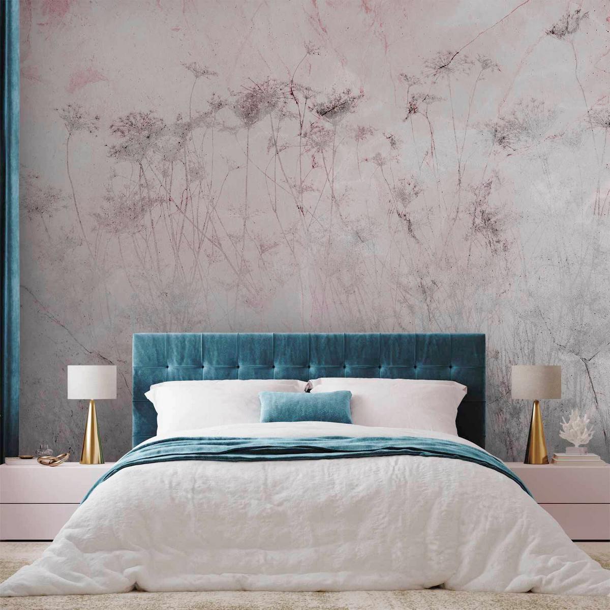 Fototapeta Indian Summer, 250x175cm - pink/siva, Trendi, tekstil (250/175cm) - artgeist