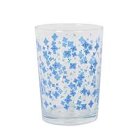 Set de pahare 4/1 Flores, cca. 520 ml - albastru, Basics, sticlă (9/12cm)