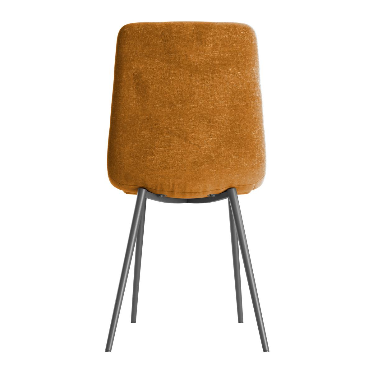 Stol Lech, Zlata - zlate barve/črna, Konvencionalno, kovina/tekstil (45/88/55cm) - Mömax