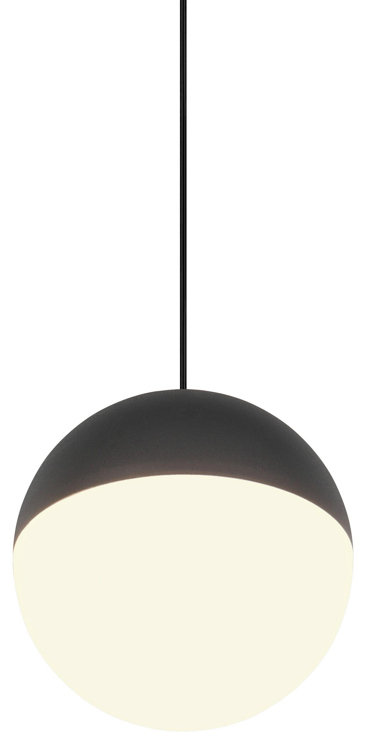 Led Függőlámpa Sestine 1 Égős - fekete/fehér, Modern, műanyag/fém (11/150cm) - Mömax