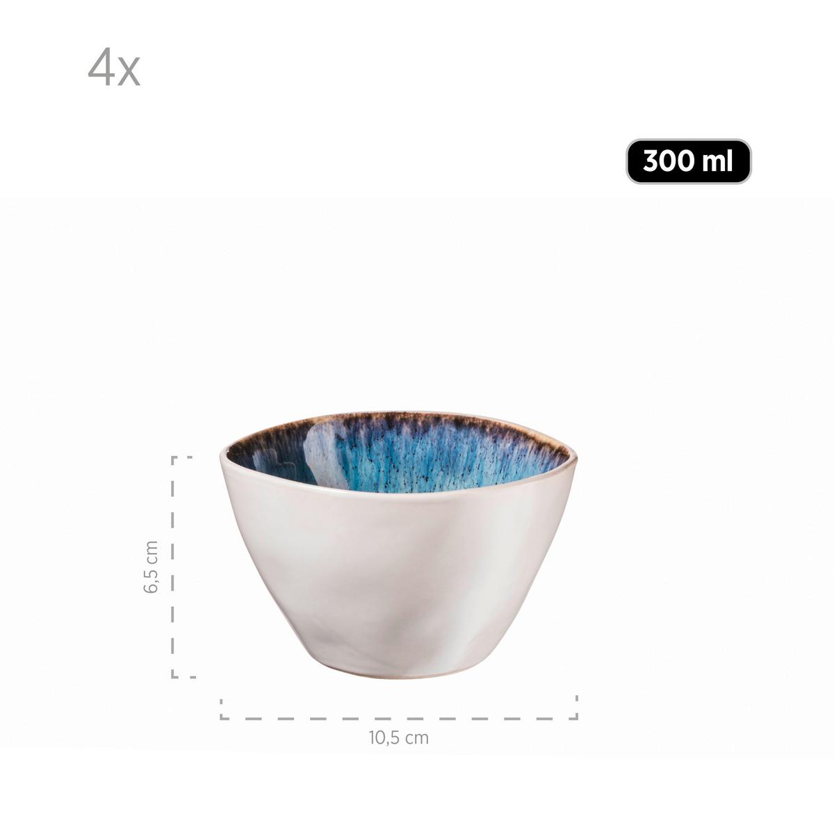 SCHÜSSELSET SCHÜSSELSET, 934013 - Blau, Basics, Keramik (26/7,5/26cm) - Mäser