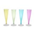 Champagnerglas Lucia in versch. Farben - Blau/Pink, Kunststoff (6/24cm)
