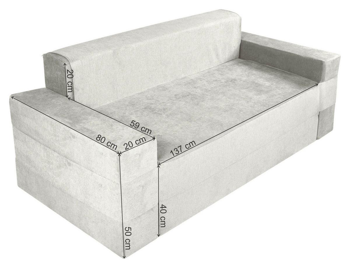 Kanapéágy Bézs Smart Beige - bézs, Konventionell, textil (136/190cm)