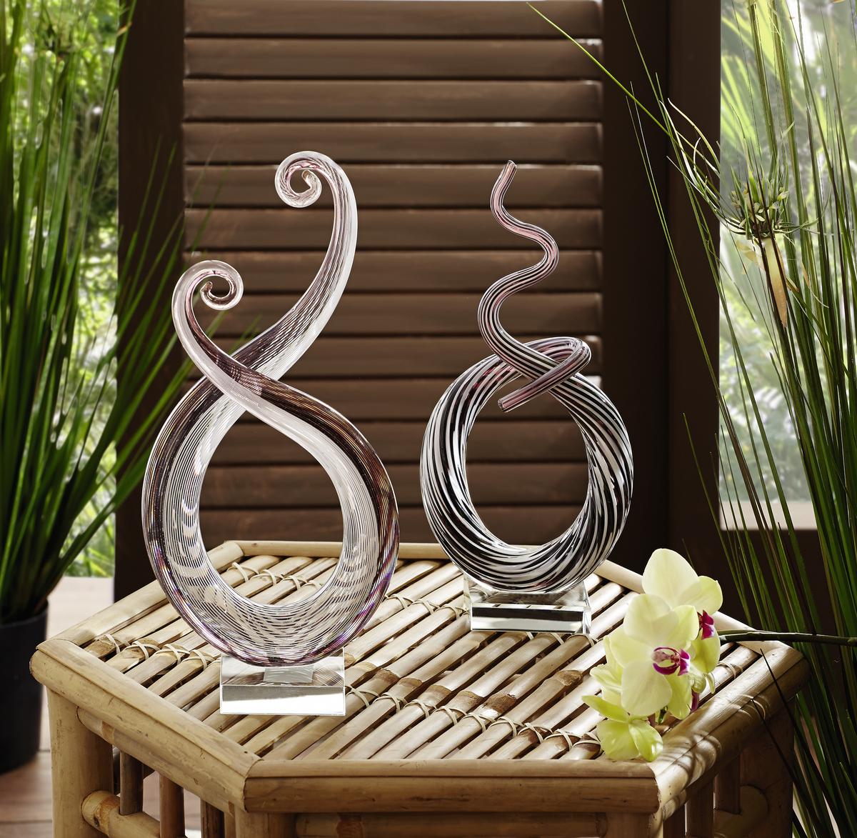 RZEŹBA NZS-74 - różnokolorowy, Basics, szkło (15/34/8cm) - Ambia Home