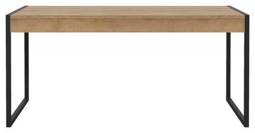 Étkezőasztal High Rock - fekete/tölgyfa, Design, faalapú anyag/fém (166/76,9/90,2cm) - Mömax