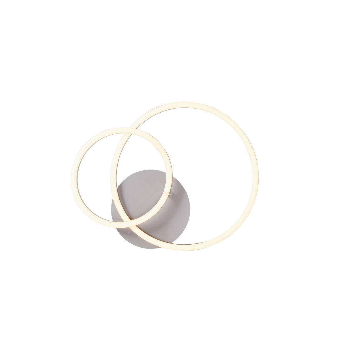 LAMPA SUFITOWA LED 14021-55 IVANKA - kolor niklowy, Design, tworzywo sztuczne/metal (32,5/30/7cm)