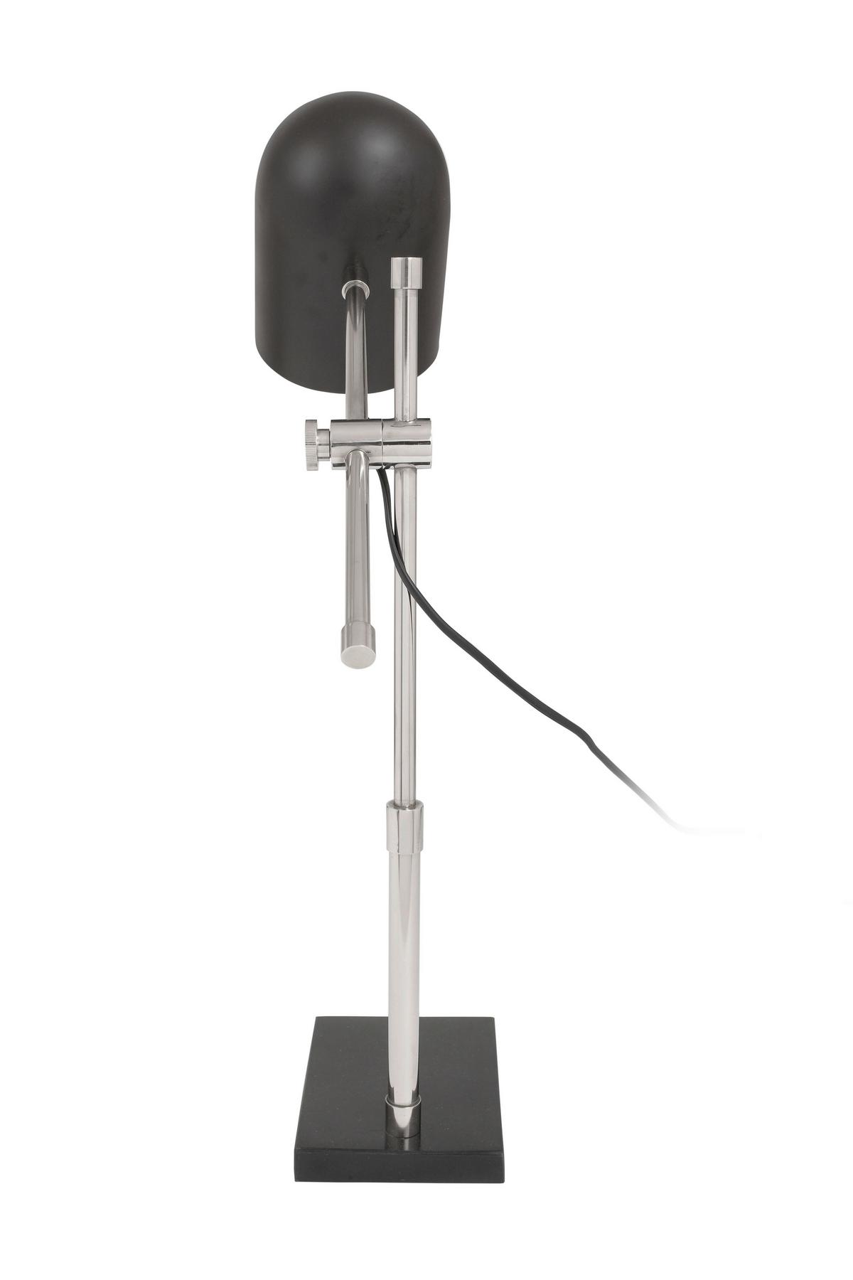 Stehleuchte 9elsy-Siv - Silberfarben/Schwarz, Design, Kunststoff/Stein (12/54/46cm) - Kayoom