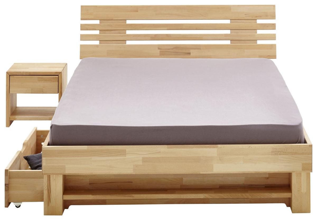 Raft pentru pat Elisabeth - duramen de fag, Konventionell, lemn (90/21/10cm)