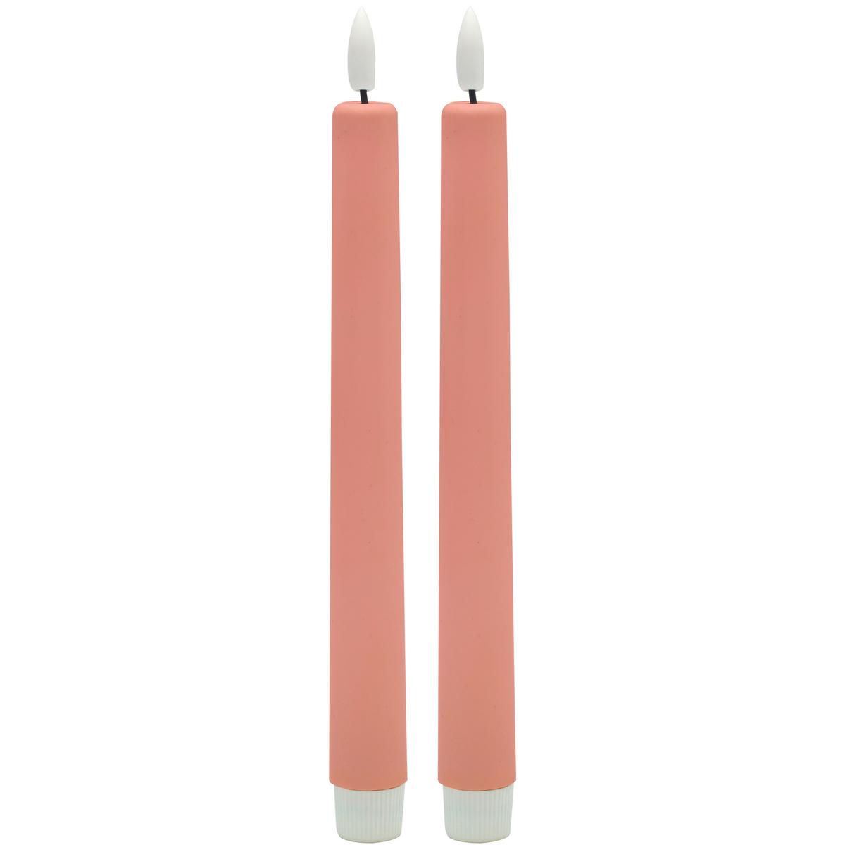 Stabkerze Rina Rosa, 2er Set - Rosa (2,2/22cm) - Mömax