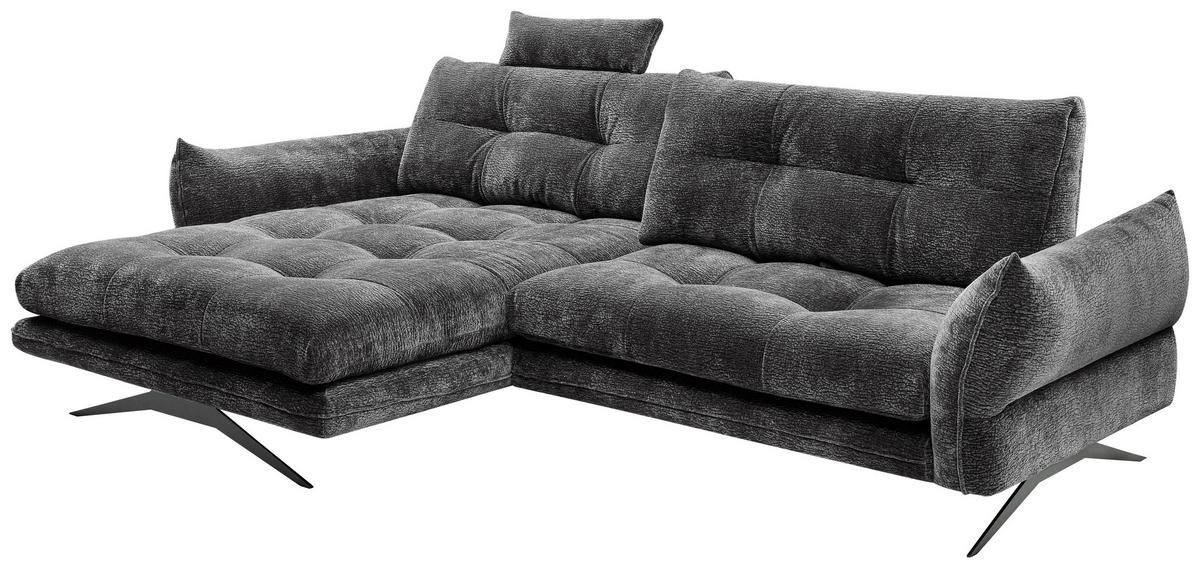 Coltar BAXTER BAXTER - gri închis, Modern, textil (177/68-87/280cm) - Premium Living