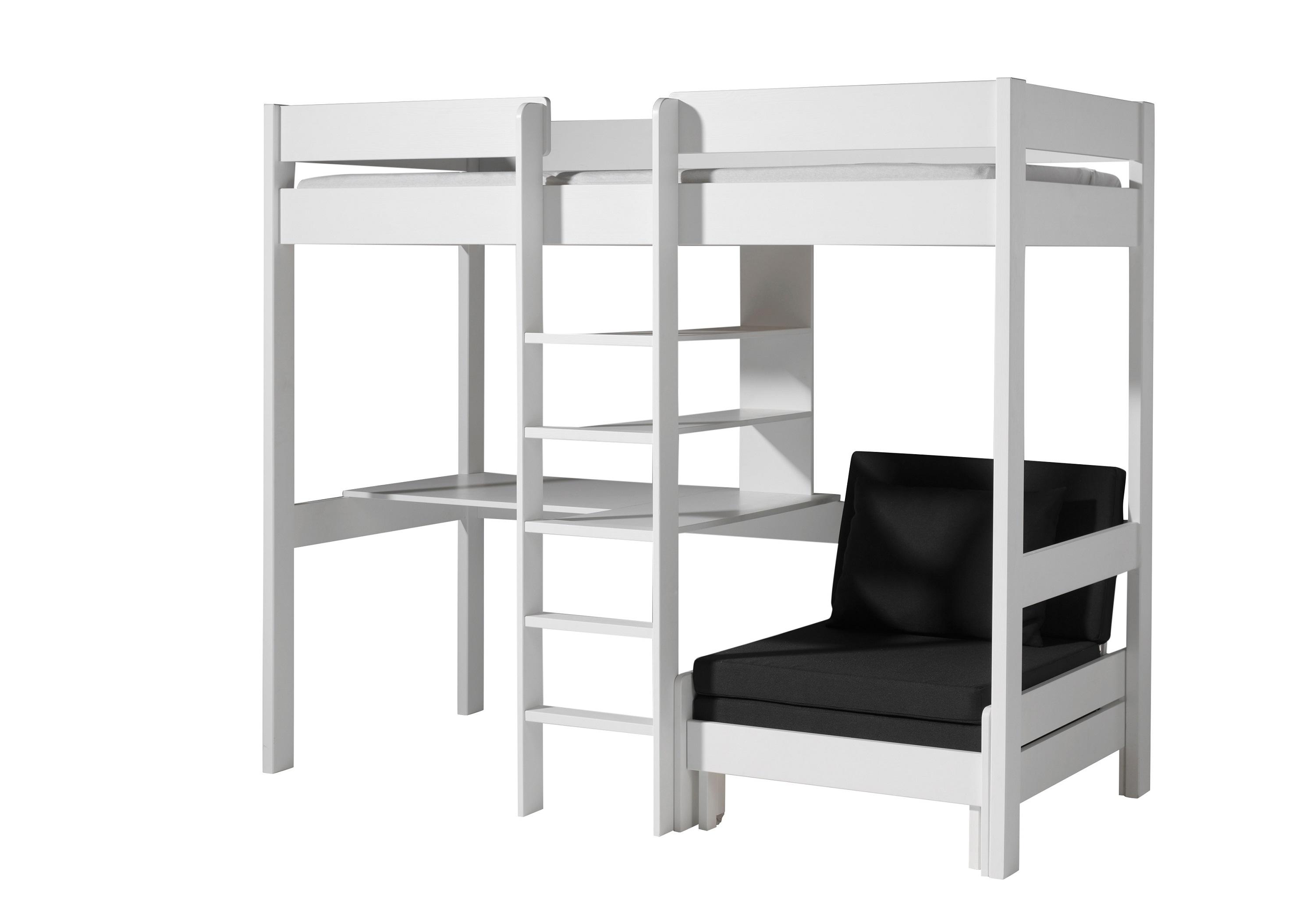 HOCHBETT Pino B: 105 cm Weiß - Weiß/Kieferfarben, Basics, Holz (90/200cm) - MID.YOU