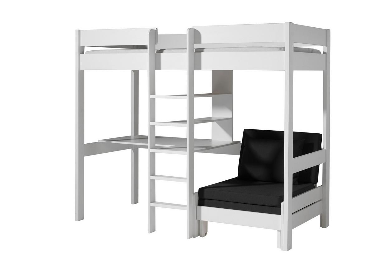 HOCHBETT Pino B: 105 cm Weiß - Weiß/Kieferfarben, Basics, Holz (90/200cm) - MID.YOU