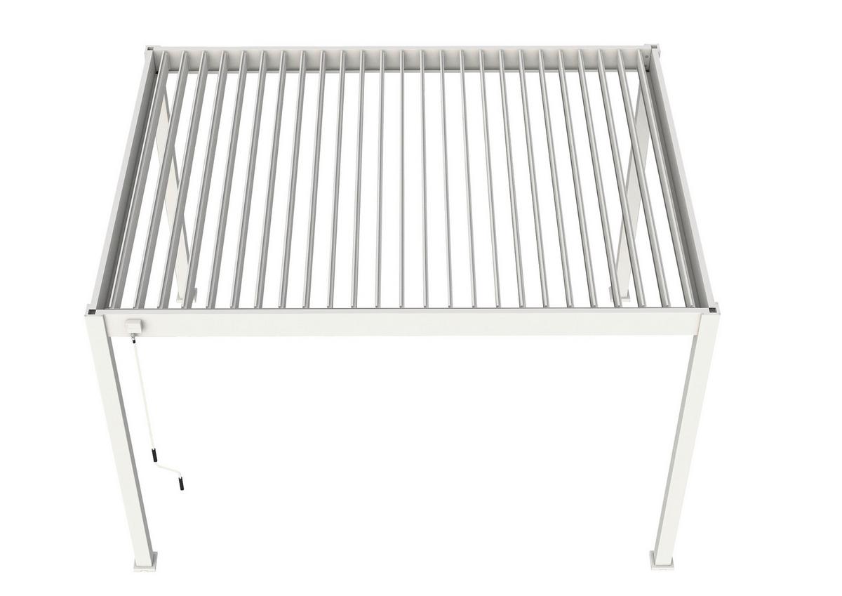 Pavillon Classic ca. 360x255x300 cm Weiß - Weiß, Basics, Metall (360/255/300cm) - Gardenson