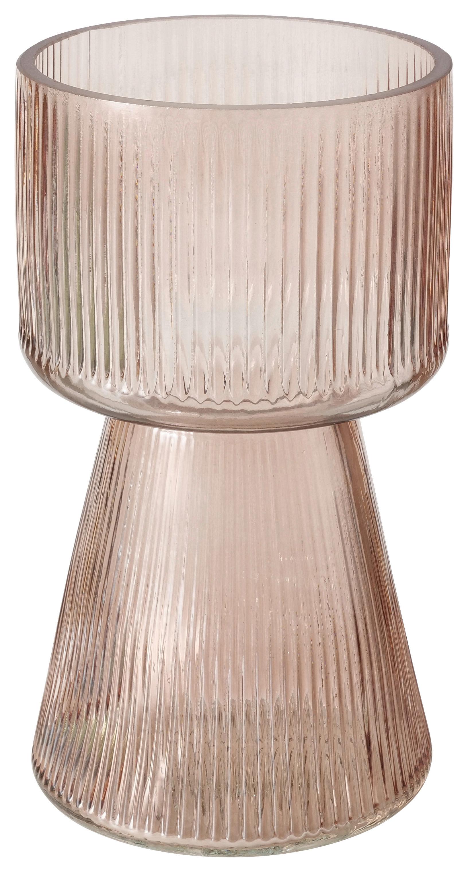 Váza Imano - halvány rózsaszín, Modern, Üveg (10/18cm) - Modern Living