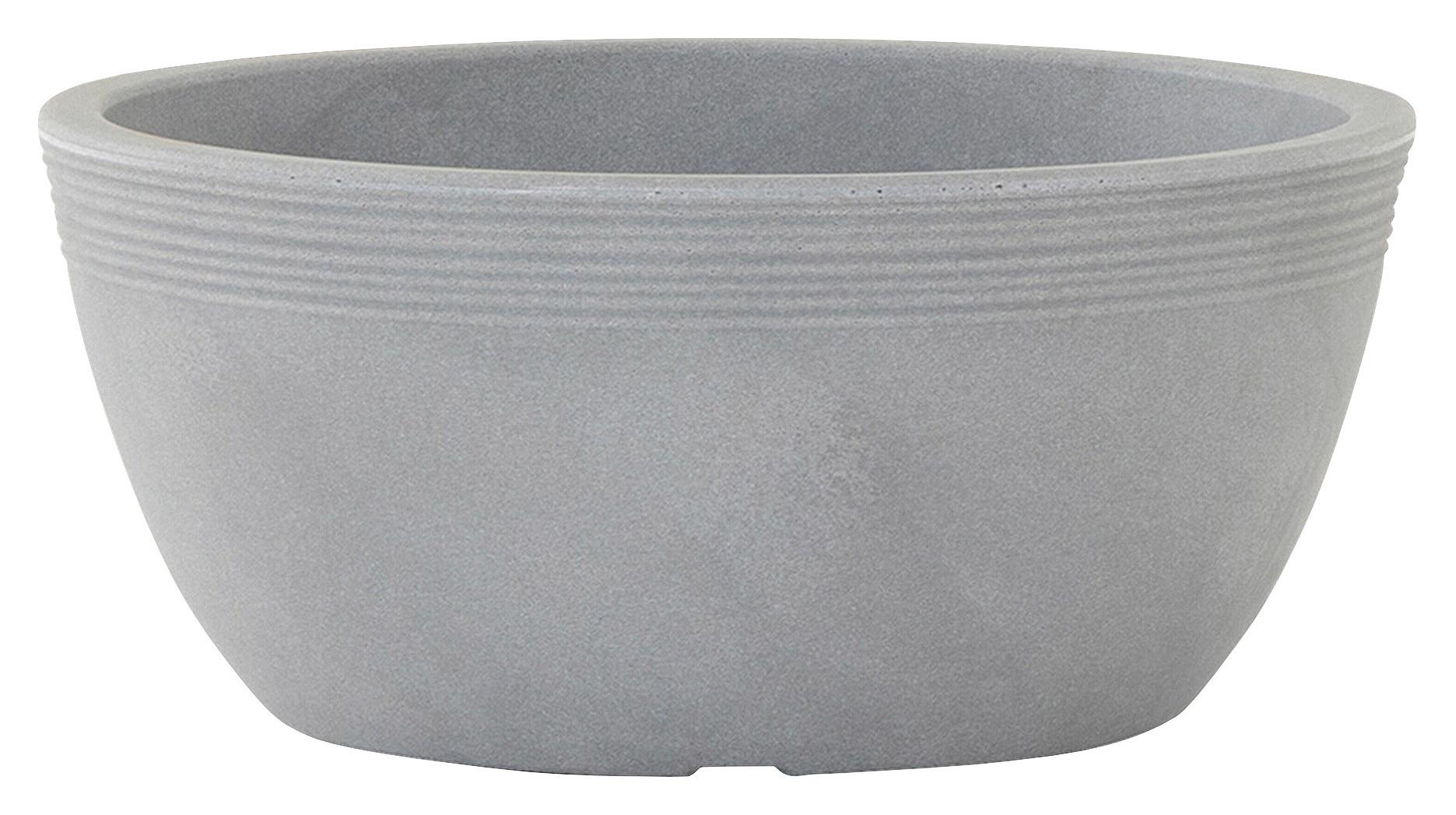 Pflanzentopf Grau - Grau, Basics, Kunststoff (48/22cm) - Siena Garden
