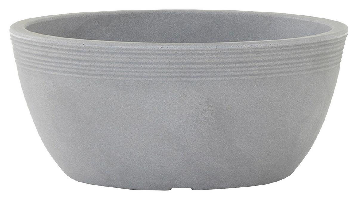Pflanzentopf Grau - Grau, Basics, Kunststoff (48/22cm) - Siena Garden