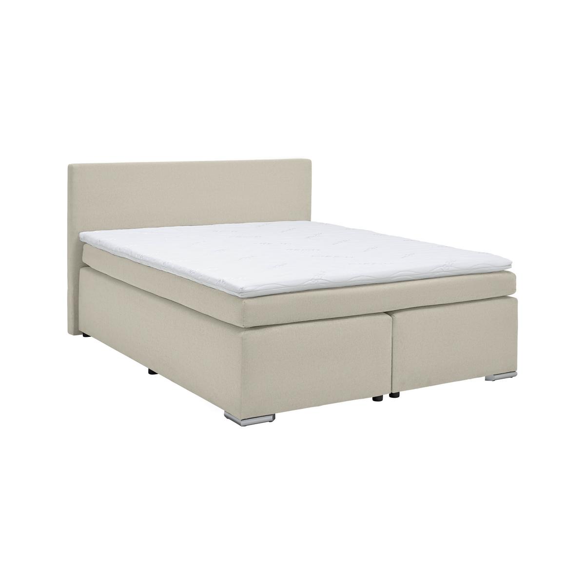 BOXSPRINGBETT MIRA 2 -EXKLUSIV- -BASED- - Beige, Modern, Holz/Kunststoff (180/200cm) - Based