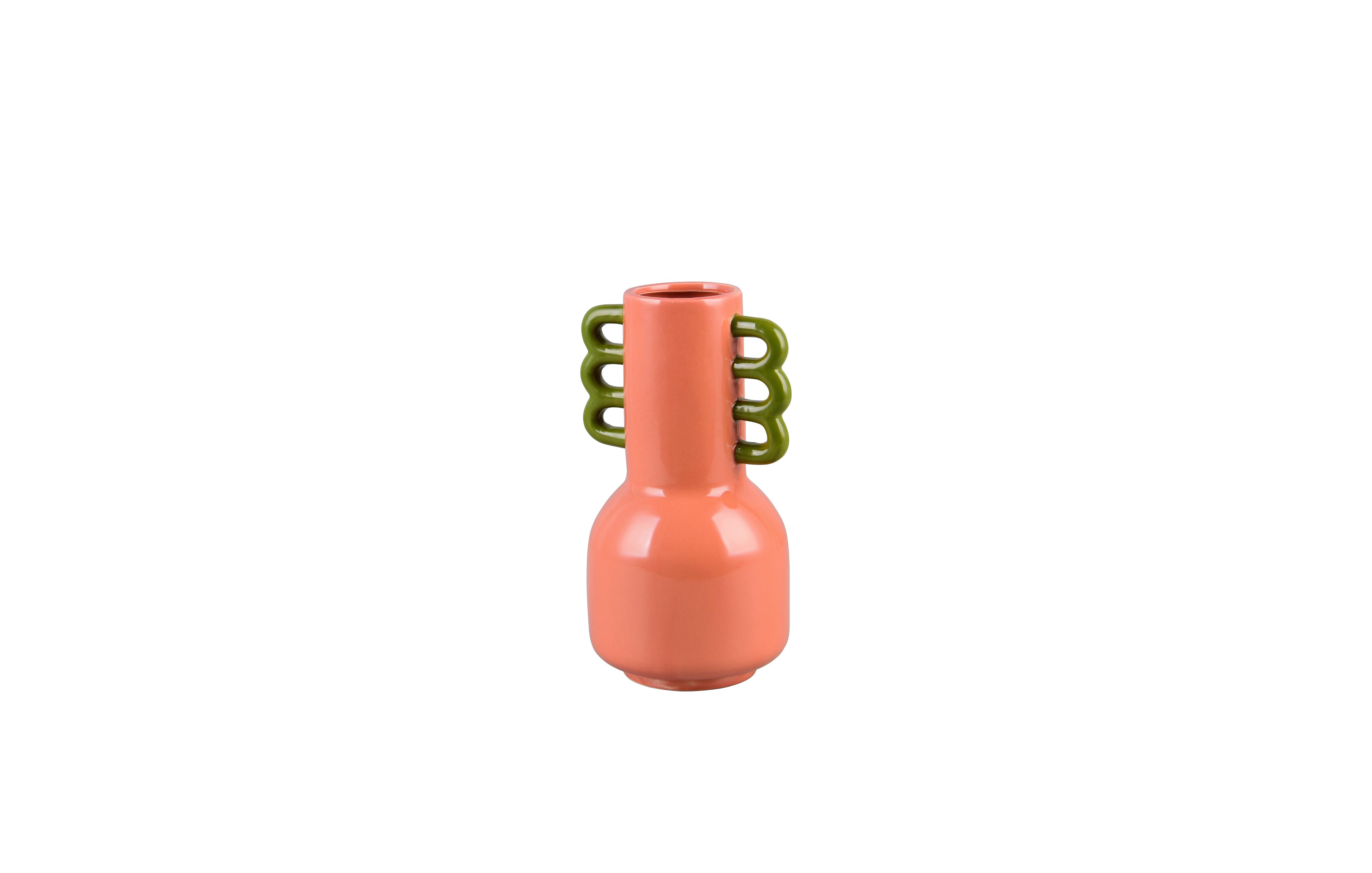 Dekovase Kofi Orange - Orange, Basics, Keramik (15,5/14/26,5cm)